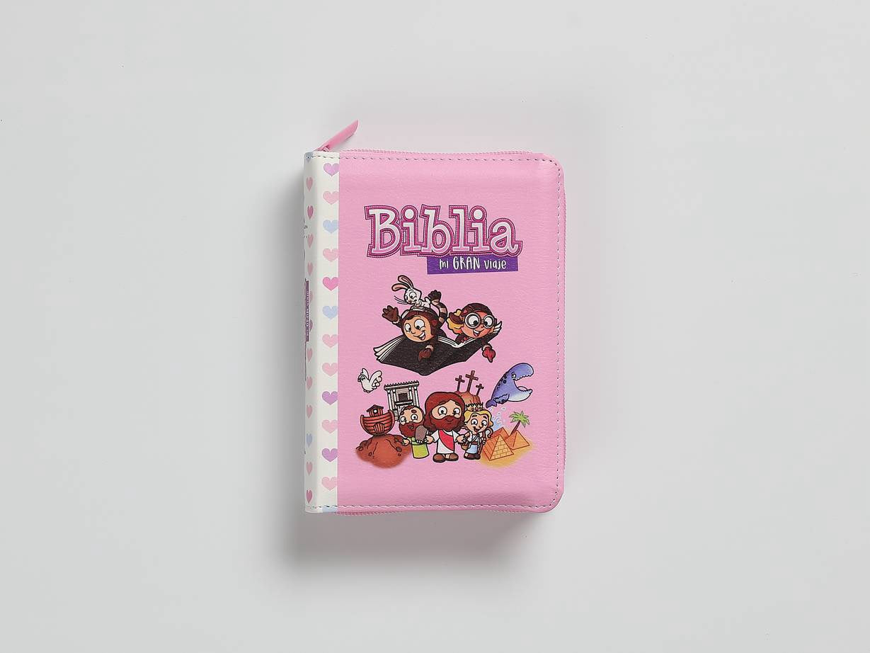 Biblia RVR60 Para Niños Cierre rosa
