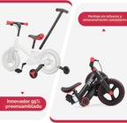 Bicicleta Evolutiva 6 en 1 para Niños de 18 a 60 Meses | Triciclo, Bicicleta de Equilibrio y Pedales Plegable de 12”