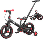 Bicicleta Evolutiva 6 en 1 para Niños de 18 a 60 Meses | Triciclo, Bicicleta de Equilibrio y Pedales Plegable de 12”