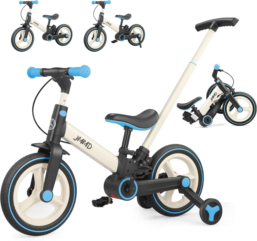 Bicicleta Evolutiva 6 en 1 para Niños de 18 a 60 Meses | Triciclo, Bicicleta de Equilibrio y Pedales Plegable de 12”