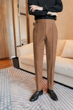 Jeevan | Men's Pleated Gurkha Dress Trousers