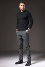 Luca Slim Fit Pants - Light Grey