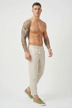 Kyoto Linen Cropped Pants